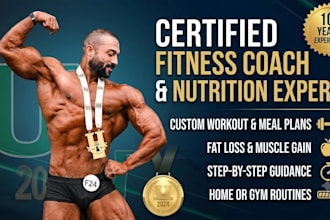 create a customized work out and meal plan for your goals