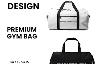 design a professional gym bag and sports bag