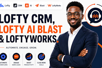 lofty crm, lofty ai, lofty blast, loftyworks, lofty house ai, lofty bloom, cipa