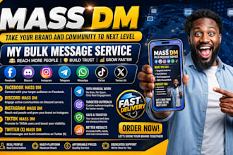 do targeted mass dm outreach on instagram tiktok discord promotion