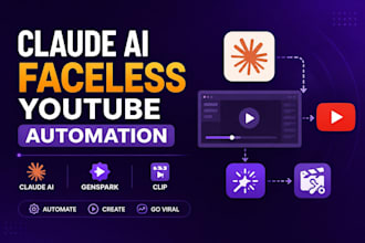 claude ai faceless youtube automation claude ai viral video edit genspark clip