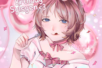 draw cute art for you