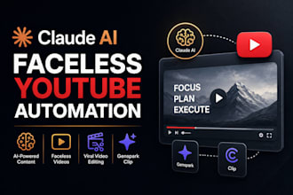 claude ai faceless youtube automation claude ai viral video edit genspark cilp