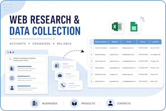 do web research and data collection