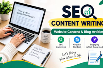write SEO friendly website content and blog articles