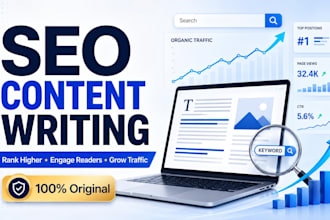 write SEO friendly website content and blog articles