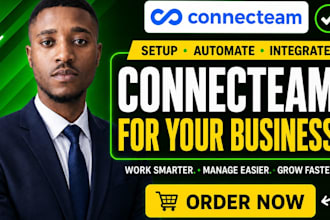 setup and automate connecteam with custom integrations