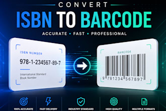 design a professional isbn barcode for your book