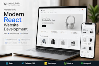 build a high converting responsive react landing page
