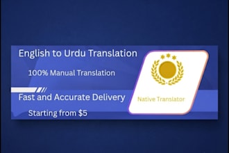 do professional english to urdu translation and proofreading