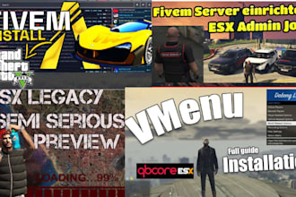 setup your fivem server from scratch ready for players and monetization