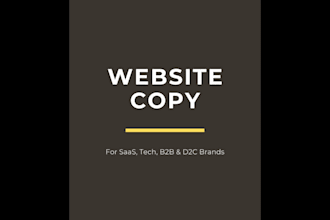 write SEO website content for saas, b2b, d2c and tech startups