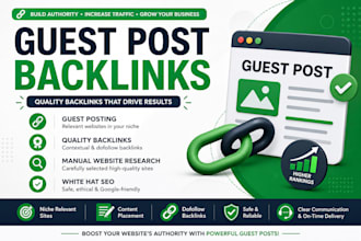 build high quality guest post backlinks