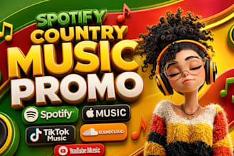 promote spotify music to country music playlist and country music blog curator