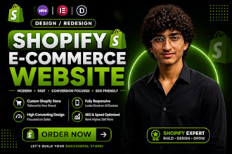 design shopify website and shopify store design