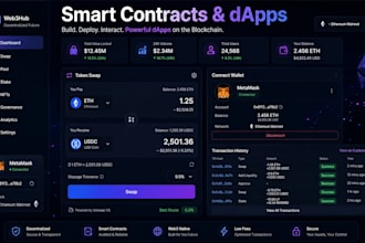 develop blockchain dapp smart contract