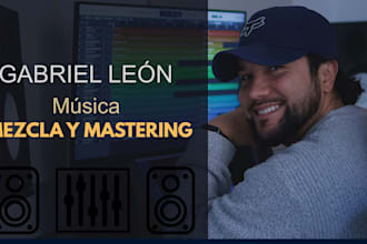 professionally edit, mix and master the audio of your choice