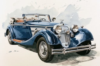 draw your car into a realistic pencil drawing