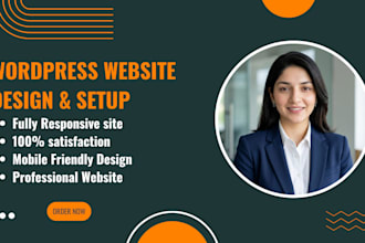 build your wordpress website and upload content