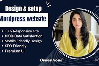 build a wordpress website and upload content
