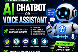 build ai chatbot or voice assistant using python