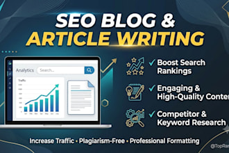 be your web content writer and blog writer, SEO optimized