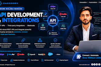 develop custom apis and integrate third party apis