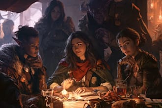 fantasy character and dnd character