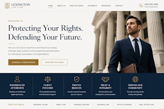 revamp website for attorney, lawyer, and law firm, notary website, ngo website