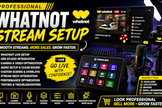 set up your whatnot stream for professional live selling