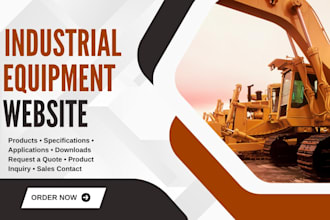 build an industrial equipment supplier website that turns product into inquiries