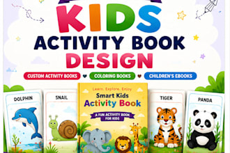 design a colorful kids ebook for preschool and kindergarten