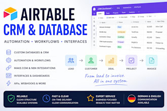 build your airtable CRM, database and business automation