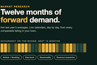 do airbnb market research and short term rental revenue forecast for investors