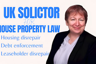 handle housing disrepair as a UK solicitor, debt enforcement and leaseholder