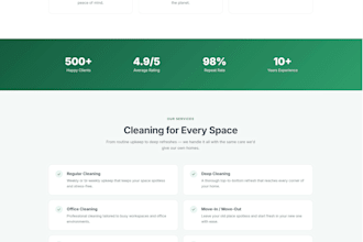 build a professional responsive landing page