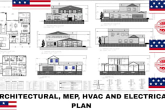 do architecture, mep, hvac, electrical,  residential, commercial permit