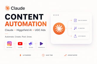 claude content automation claude higgsfield ai ugc ads instagram youtube