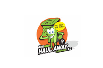 design mascot junk removal company logo