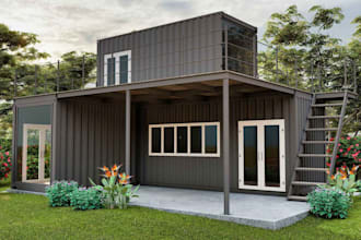 create detailed tiny house small house frame house cabin container home modular