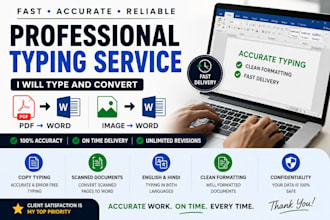 do accurate PDF to word, image and copy typing