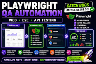 build playwright automation tests for your web app, API and e2e