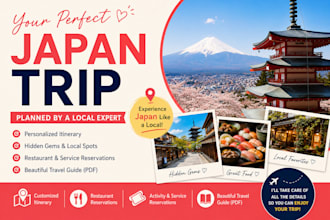 make your travel plan in japan or make an reservation