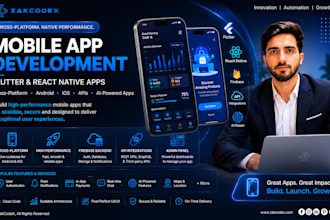 develop flutter and react native mobile apps