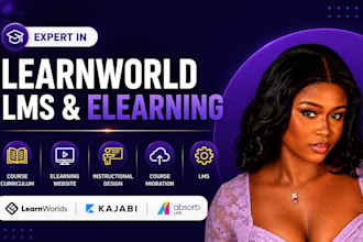 learnworld lms course curriculum elearning website instructional design kajabi