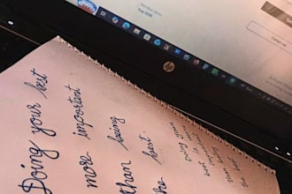 write anything with my hand writing
