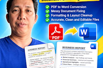 convert PDF to word and format documents
