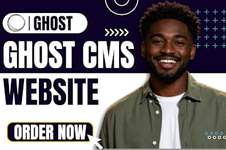 design ghost cms website, ghost cms blog, customize ghost theme ghost newsletter