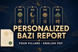 create your personalized bazi four pillars report
