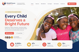 design nonprofit, charity, 501c3, ngo, non profit website, donation set website